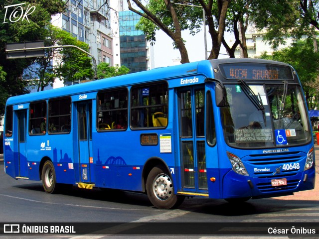 Viação Euclásio 40648 na cidade de Belo Horizonte, Minas Gerais, Brasil, por César Ônibus. Número da foto: #12446867.