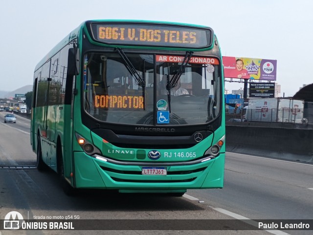 Linave Transportes RJ 146.065 na cidade de Nova Iguaçu, Rio de Janeiro, Brasil, por Paulo Leandro. Número da foto: #12445520.