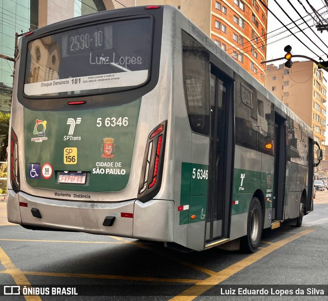 Transunião Transportes 5 6346 na cidade de São Paulo, São Paulo, Brasil, por Luiz Eduardo Lopes da Silva. Número da foto: #12445890.