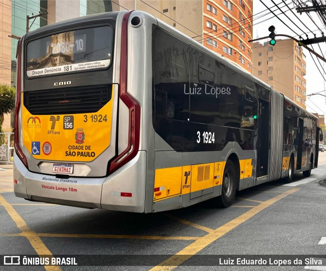 Viação Metrópole Paulista - Zona Leste 3 1924 na cidade de São Paulo, São Paulo, Brasil, por Luiz Eduardo Lopes da Silva. Número da foto: #12445884.