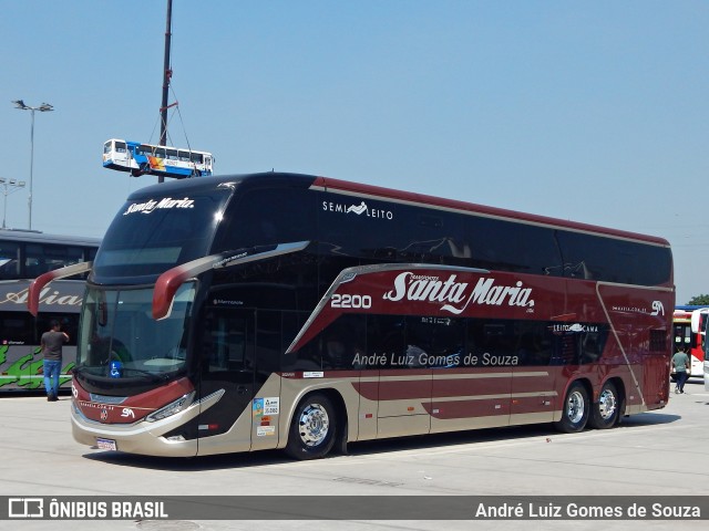 Santa Maria Fretamento e Turismo > Transportes Santa Maria(SP) 2200 na cidade de Duque de Caxias, Rio de Janeiro, Brasil, por André Luiz Gomes de Souza. Número da foto: #12447918.