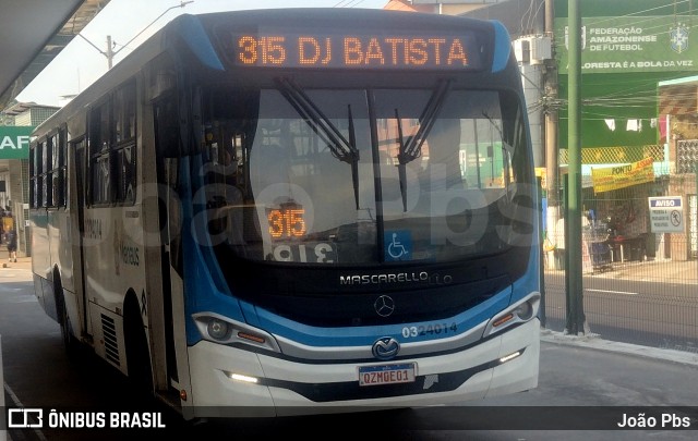 Viação São Pedro 0324014 na cidade de Manaus, Amazonas, Brasil, por João Pbs. Número da foto: #12445673.