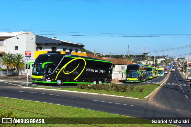 Expresso Princesa dos Campos 7460 na cidade de Ponta Grossa, Paraná, Brasil, por Gabriel Michalski. Número da foto: #12447974.