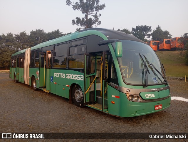 VCG - Viação Campos Gerais 1355 na cidade de Ponta Grossa, Paraná, Brasil, por Gabriel Michalski. Número da foto: #12447986.