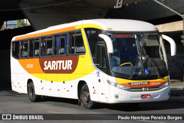 Saritur - Santa Rita Transporte Urbano e Rodoviário 30330 na cidade de Belo Horizonte, Minas Gerais, Brasil, por Paulo Henrique Pereira Borges. Número da foto: #12446270.