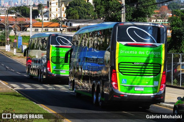 Expresso Princesa dos Campos 7463 na cidade de Ponta Grossa, Paraná, Brasil, por Gabriel Michalski. Número da foto: #12447973.