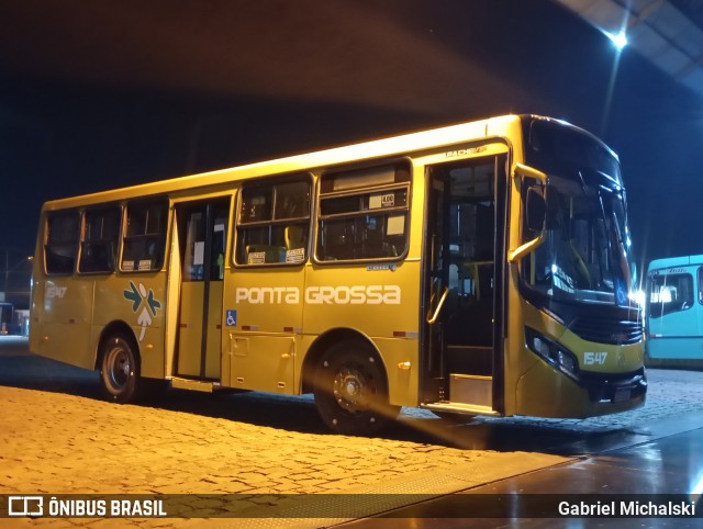 VCG - Viação Campos Gerais 1547 na cidade de Ponta Grossa, Paraná, Brasil, por Gabriel Michalski. Número da foto: #12447991.