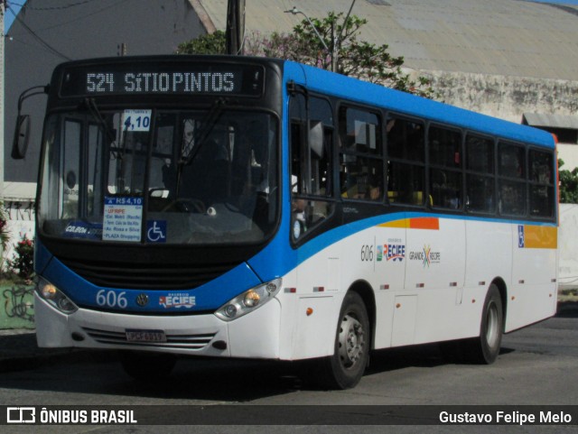 Consórcio Recife 606 na cidade de Recife, Pernambuco, Brasil, por Gustavo Felipe Melo. Número da foto: #12446694.
