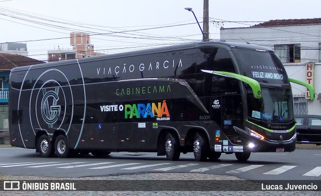 Viação Garcia 86009 na cidade de Joinville, Santa Catarina, Brasil, por Lucas Juvencio. Número da foto: #12379324.