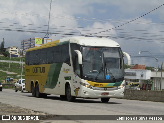 Empresa Gontijo de Transportes 18045 na cidade de Caruaru, Pernambuco, Brasil, por Lenilson da Silva Pessoa. Número da foto: #12380395.