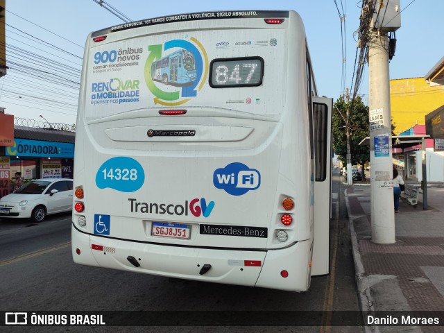 Serramar Transporte Coletivo 14328 na cidade de Serra, Espírito Santo, Brasil, por Danilo Moraes. Número da foto: #12378942.