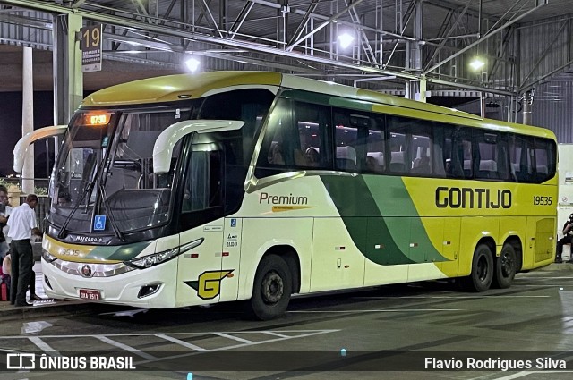 Empresa Gontijo de Transportes 19535 na cidade de São José do Rio Preto, São Paulo, Brasil, por Flavio Rodrigues Silva. Número da foto: #12379819.