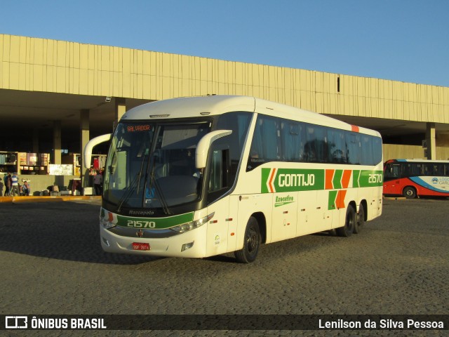 Empresa Gontijo de Transportes 21570 na cidade de Caruaru, Pernambuco, Brasil, por Lenilson da Silva Pessoa. Número da foto: #12380160.