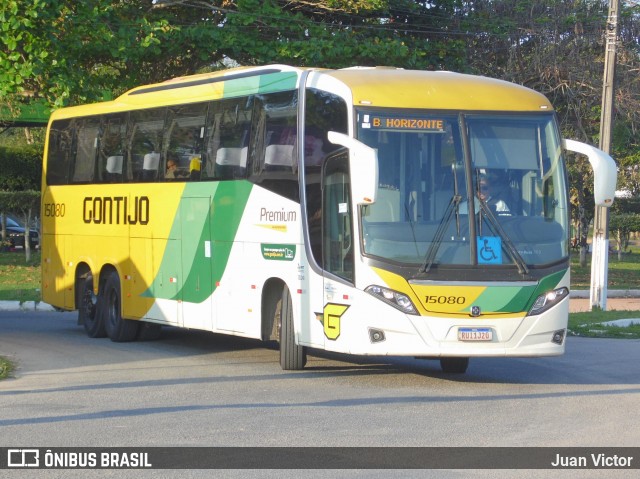 Empresa Gontijo de Transportes 15080 na cidade de Eunápolis, Bahia, Brasil, por Juan Victor. Número da foto: #12380254.
