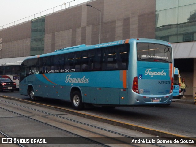 Auto Ônibus Fagundes RJ 101.278 na cidade de Rio de Janeiro, Rio de Janeiro, Brasil, por André Luiz Gomes de Souza. Número da foto: #12380740.