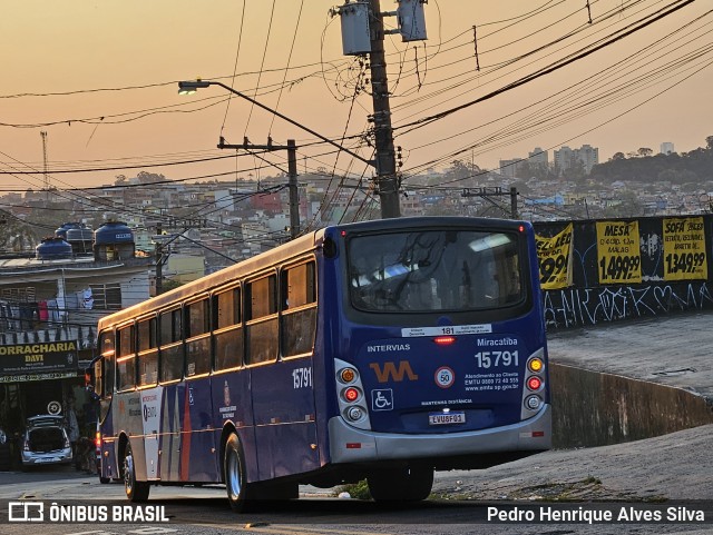 Viação Miracatiba 15.791 na cidade de São Paulo, São Paulo, Brasil, por Pedro Henrique Alves Silva. Número da foto: #12378949.