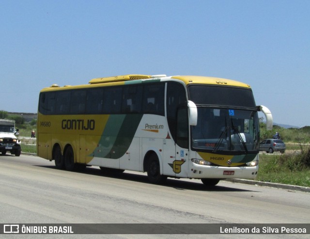 Empresa Gontijo de Transportes 14680 na cidade de Caruaru, Pernambuco, Brasil, por Lenilson da Silva Pessoa. Número da foto: #12380077.