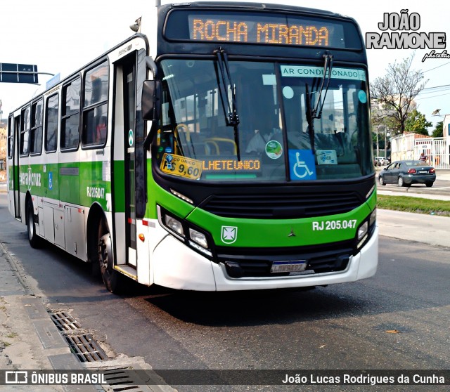 Viação Vera Cruz RJ 205.047 na cidade de Rio de Janeiro, Rio de Janeiro, Brasil, por João Lucas Rodrigues da Cunha. Número da foto: #12378874.