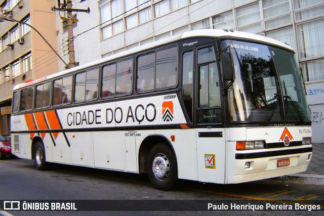 Viação Cidade do Aço RJ 174.054 na cidade de Barra Mansa, Rio de Janeiro, Brasil, por Paulo Henrique Pereira Borges. Número da foto: #12380121.