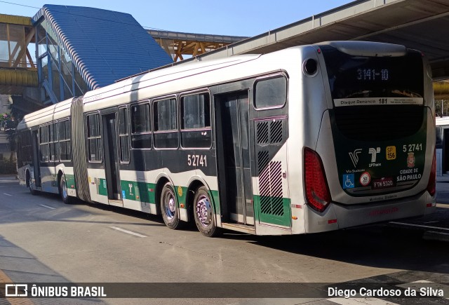 Via Sudeste Transportes S.A. 5 2741 na cidade de São Paulo, São Paulo, Brasil, por Diego Cardoso da Silva. Número da foto: #12380994.