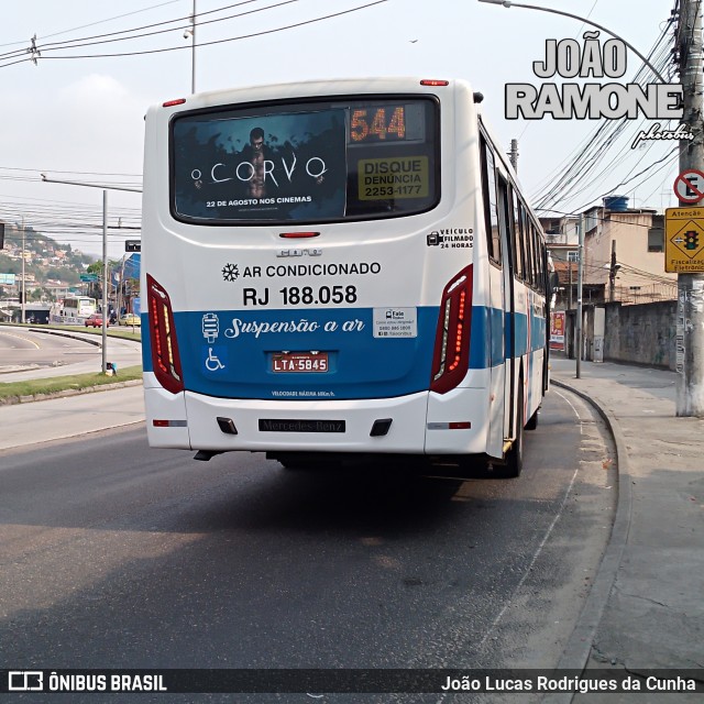 Viação Nossa Senhora da Penha RJ 188.058 na cidade de Rio de Janeiro, Rio de Janeiro, Brasil, por João Lucas Rodrigues da Cunha. Número da foto: #12378876.