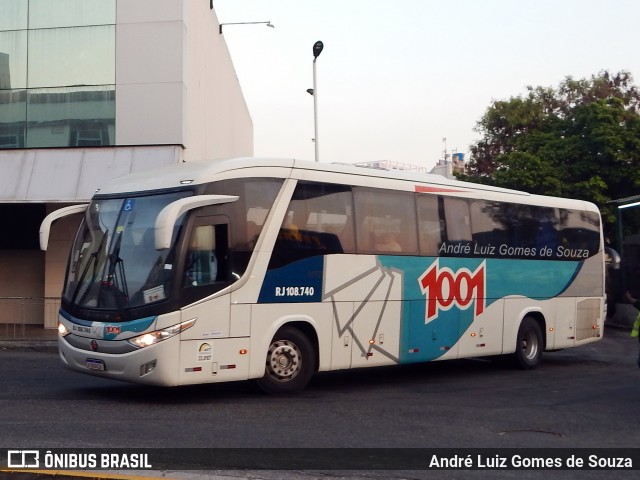 Auto Viação 1001 RJ 108.740 na cidade de Rio de Janeiro, Rio de Janeiro, Brasil, por André Luiz Gomes de Souza. Número da foto: #12380731.