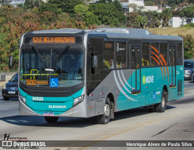 Companhia Coordenadas de Transportes 90520 na cidade de Belo Horizonte, Minas Gerais, Brasil, por Henrique Alves de Paula Silva. Número da foto: #12380750.