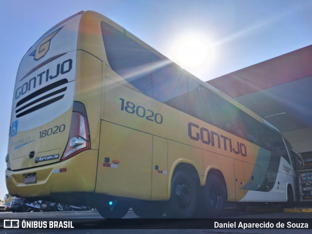 Empresa Gontijo de Transportes 18020 na cidade de Ribeirão Preto, São Paulo, Brasil, por Daniel Aparecido de Souza. Número da foto: #12380428.