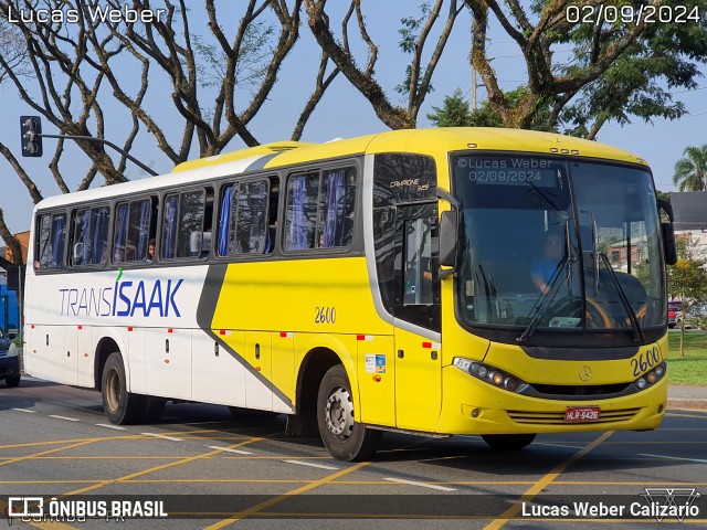 Trans Isaak Turismo 2600 na cidade de Curitiba, Paraná, Brasil, por Lucas Weber Calizario. Número da foto: #12378834.