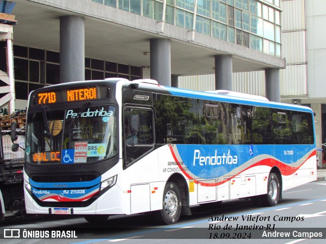 Viação Pendotiba RJ 211.038 na cidade de Rio de Janeiro, Rio de Janeiro, Brasil, por Andrew Campos. Número da foto: #12448435.