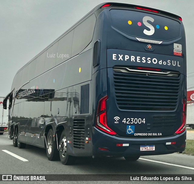 Expresso do Sul 423004 na cidade de Cachoeira Paulista, São Paulo, Brasil, por Luiz Eduardo Lopes da Silva. Número da foto: #12449653.