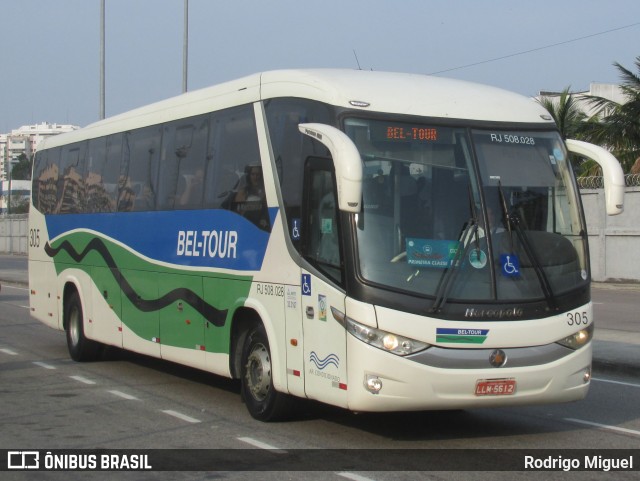 Bel-Tour Transportes e Turismo 305 na cidade de Rio de Janeiro, Rio de Janeiro, Brasil, por Rodrigo Miguel. Número da foto: #12449117.