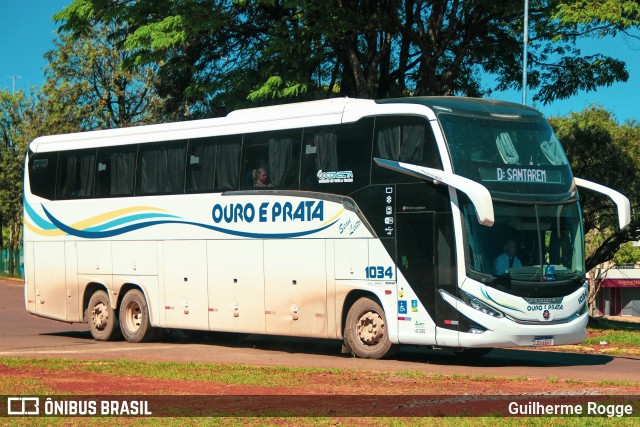 Viação Ouro e Prata 1034 na cidade de Cascavel, Paraná, Brasil, por Guilherme Rogge. Número da foto: #12448051.