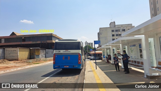 Metrobus 1136 na cidade de Goiânia, Goiás, Brasil, por Carlos Júnior. Número da foto: #12450162.