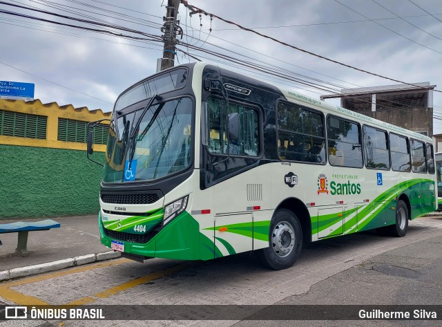 Viação Piracicabana Santos 4404 na cidade de Santos, São Paulo, Brasil, por Guilherme Silva. Número da foto: #12448520.