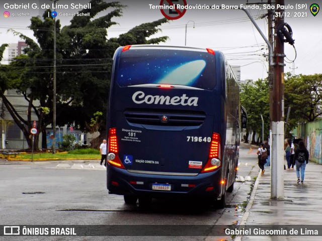Viação Cometa 719640 na cidade de São Paulo, São Paulo, Brasil, por Gabriel Giacomin de Lima. Número da foto: #12449398.