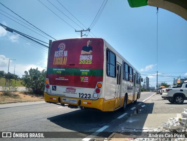 Transportes Guanabara 1223 na cidade de Natal, Rio Grande do Norte, Brasil, por Andrés Cao Pires. Número da foto: #12448741.