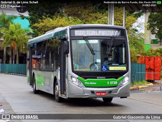 Viação Santa Brígida 1 1730 na cidade de São Paulo, São Paulo, Brasil, por Gabriel Giacomin de Lima. Número da foto: #12449424.