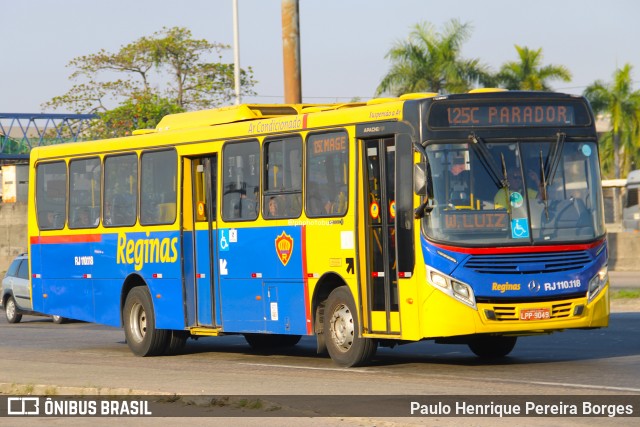 Auto Viação Reginas RJ 110.118 na cidade de Duque de Caxias, Rio de Janeiro, Brasil, por Paulo Henrique Pereira Borges. Número da foto: #12448817.
