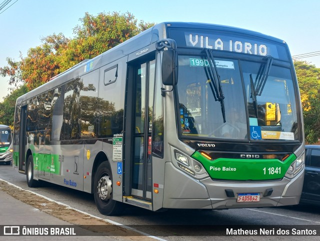 Viação Santa Brígida 1 1841 na cidade de São Paulo, São Paulo, Brasil, por Matheus Neri dos Santos. Número da foto: #12450114.