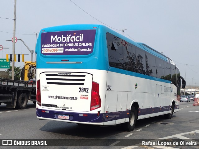 Viação Piracicabana 2842 na cidade de São Paulo, São Paulo, Brasil, por Rafael Lopes de Oliveira. Número da foto: #12449296.