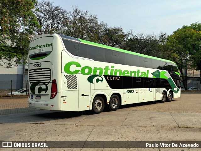 Viação Continental de Transportes 1003 na cidade de São Paulo, São Paulo, Brasil, por Paulo Vitor De Azevedo. Número da foto: #12449305.
