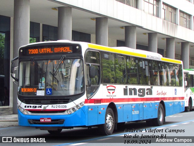 Auto Lotação Ingá RJ 210.039 na cidade de Rio de Janeiro, Rio de Janeiro, Brasil, por Andrew Campos. Número da foto: #12448436.