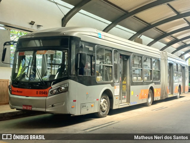 TRANSPPASS - Transporte de Passageiros 8 0949 na cidade de São Paulo, São Paulo, Brasil, por Matheus Neri dos Santos. Número da foto: #12450141.