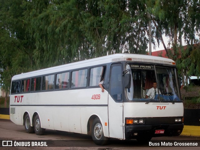 TUT Transportes 4909 na cidade de Cuiabá, Mato Grosso, Brasil, por Buss Mato Grossense. Número da foto: #12449657.