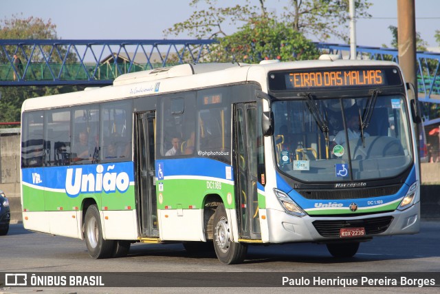 Viação União DC 1.169 na cidade de Duque de Caxias, Rio de Janeiro, Brasil, por Paulo Henrique Pereira Borges. Número da foto: #12448814.