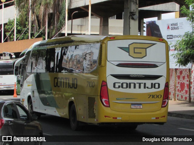 Empresa Gontijo de Transportes 7100 na cidade de Belo Horizonte, Minas Gerais, Brasil, por Douglas Célio Brandao. Número da foto: #12383316.