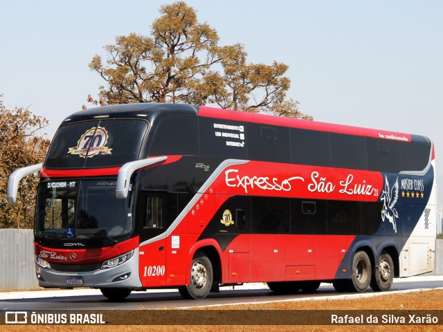 Expresso São Luiz 10200 na cidade de Brasília, Distrito Federal, Brasil, por Rafael da Silva Xarão. Número da foto: #12381839.