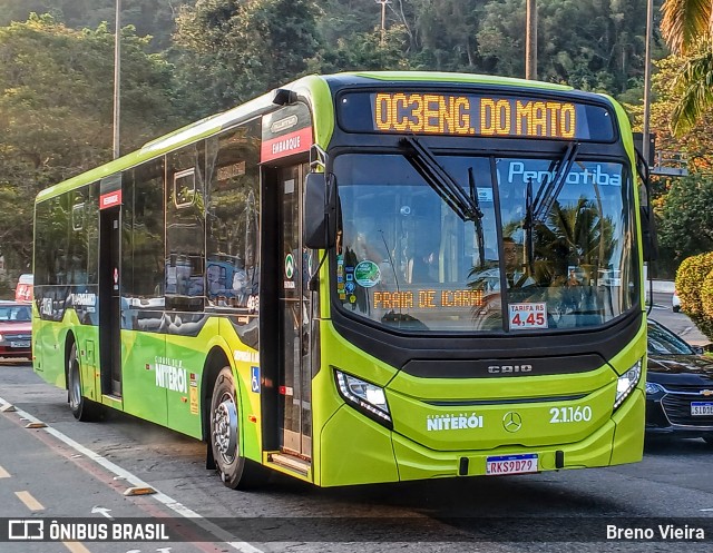 Viação Pendotiba 2.1.160 na cidade de Niterói, Rio de Janeiro, Brasil, por Breno Vieira. Número da foto: #12381566.
