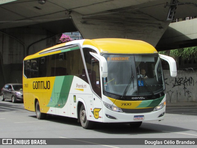 Empresa Gontijo de Transportes 7100 na cidade de Belo Horizonte, Minas Gerais, Brasil, por Douglas Célio Brandao. Número da foto: #12383310.